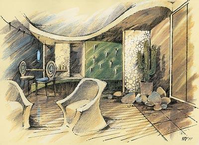 Холодный дом с металлом и змеями: несколько дизайн-проектов