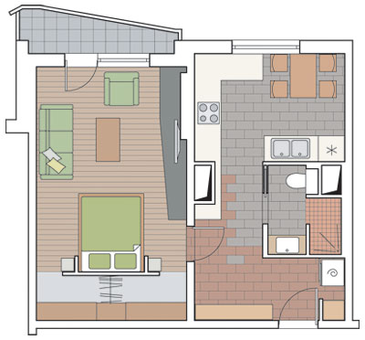 Четыре дизайн-проекта квартир в панельном жилом доме серии П-44Т