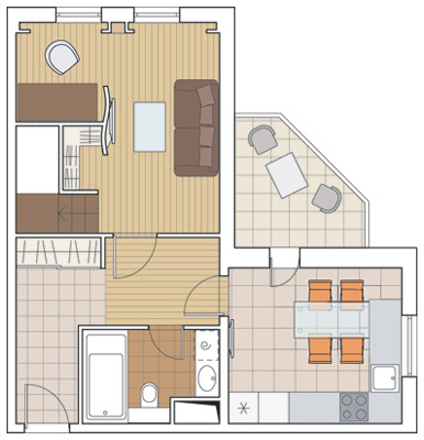 Четыре дизайн-проекта квартир в панельном доме серии ГМС-1