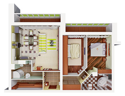 Пять дизайн-проектов квартир в панельном доме серии И-700А