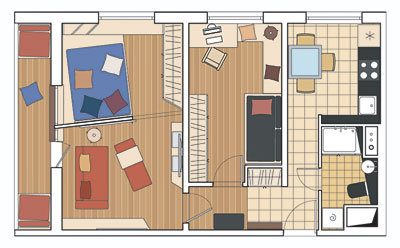 Шесть дизайн-проектов квартир в панельном доме серии 1605/12
