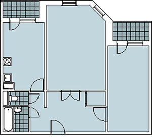 Четыре дизайн-проекта квартир в панельном доме серии П-55М