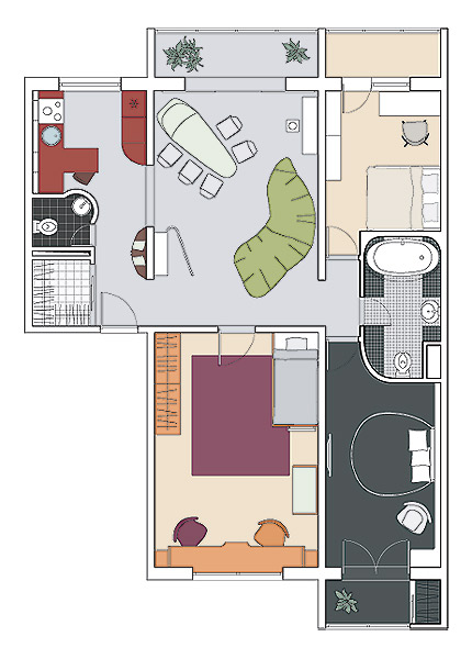 Четыре дизайн-проекта квартир в панельном доме серии П-46М