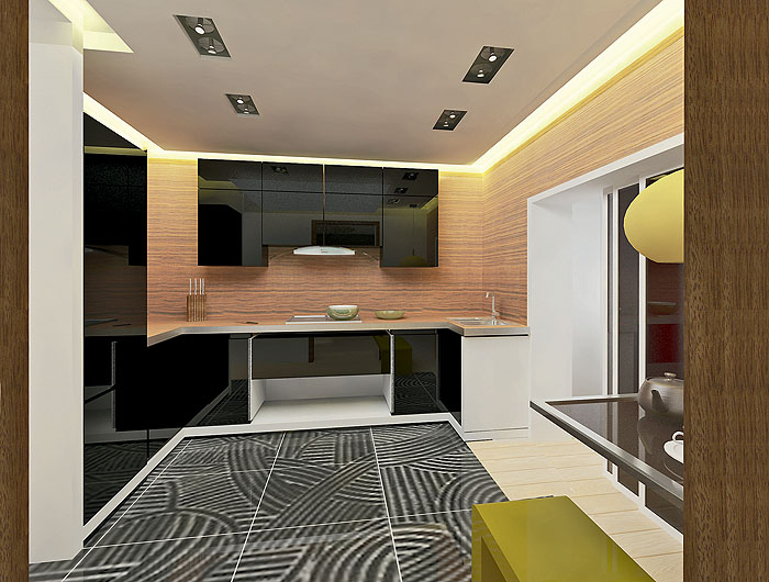 Четыре дизайн-проекта квартир	в панельном доме серии П-3М