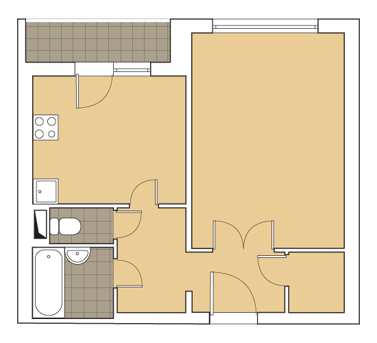 Четыре дизайн-проекта квартир в панельном доме серии П-3М