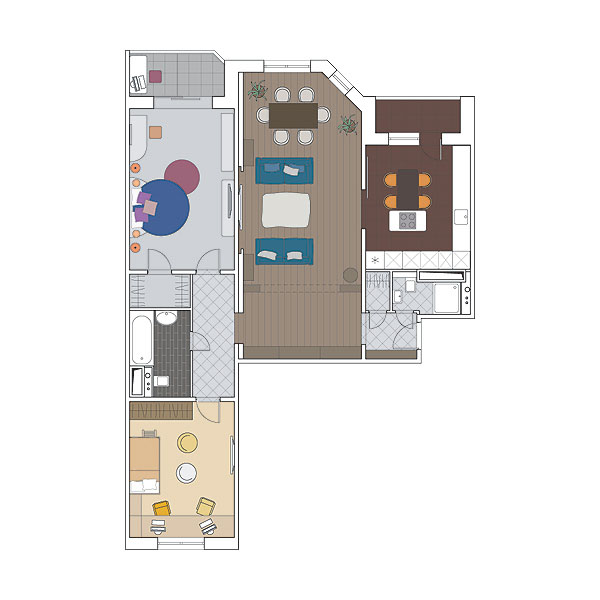 Пять дизайн-проектов квартир в панельном доме серии МПСМ 