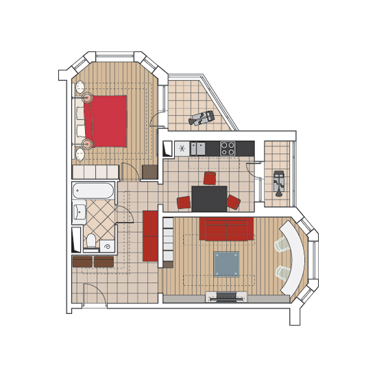 Пять дизайн-проектов квартир в доме серии И-1723