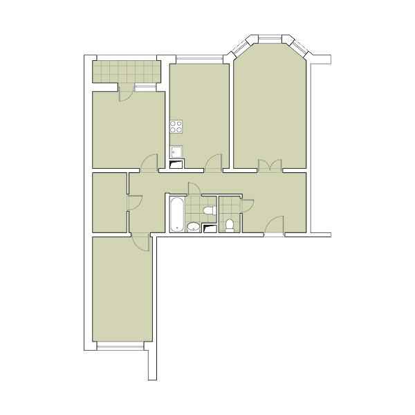 Дизайн-проекты квартир в кирпично-панельном доме новой серии В-2002