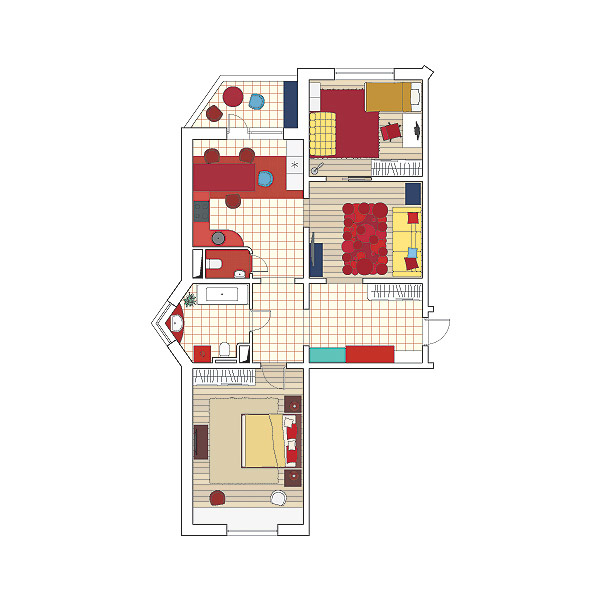 Пять дизайн-проектов квартир в панельном доме серии ТМ-25