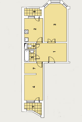 Три дизайн-проекта квартир в панельном доме серии И-79-99
