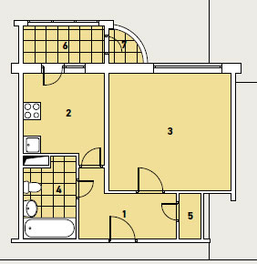 4 дизайн-проекта квартир в доме серии П111-М