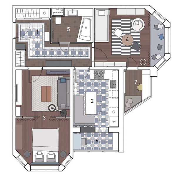 4 дизайн-проекта квартир 
