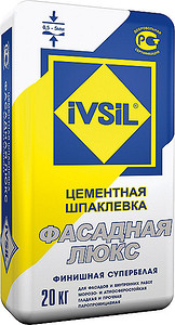 Белоснежная отделка: шпаклевка «Ivsil Фасадная Люкс»