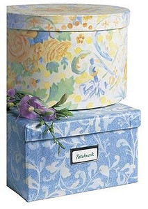 Коробки, обтянутые тканью