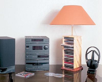 Основание лампы - подставка для компакт-дисков