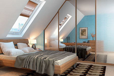 Шкаф для мансарды