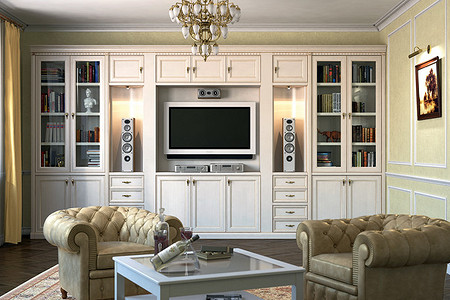 Классика в белом: серия мебели