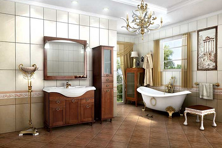 Популярная классика: мебель для ванных комнат