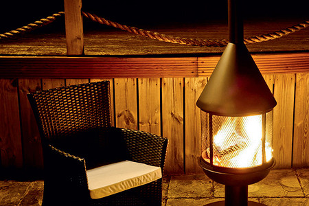 Костер в садовом формате