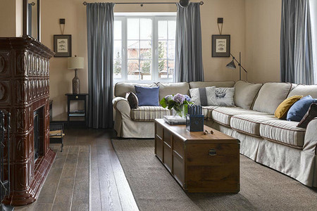 Интерьер загородного дома в морском стиле