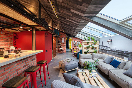 Мансарда в стиле лофт: дух Нью-Йорка в центре Петербурга