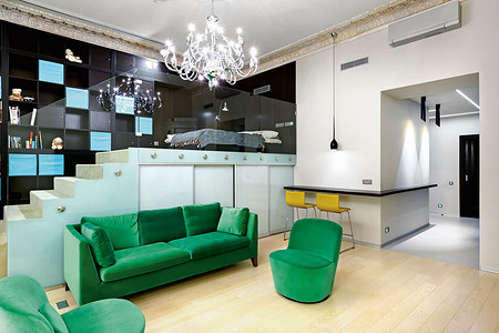 Интерьер маленькой квартиры: пространство для молодой художницы