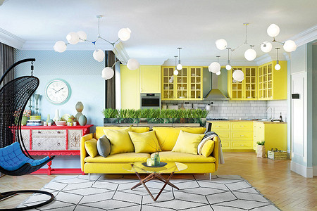 Современный интерьер: 9 стильных и ярких решений