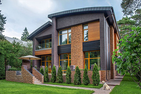 Интерьер загородного дома для семьи: необычное решение