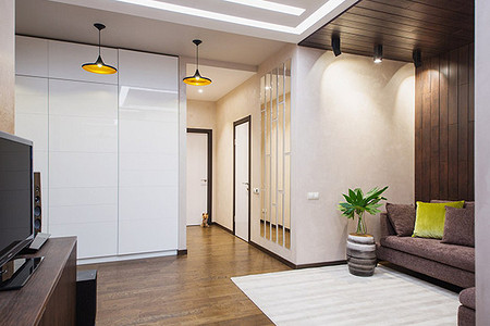 Интерьер в стиле эко-минимализм с элементами скандинавской эстетики