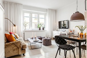 Элегантный дизайн интерьера небольшой квартиры