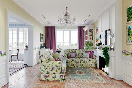 Квартира во французском стиле