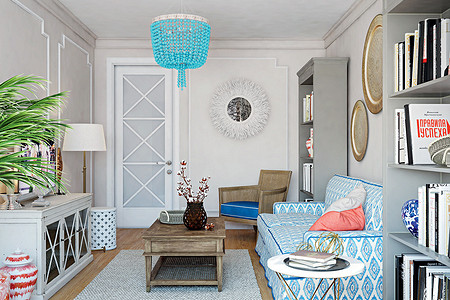 Квартира в стиле кантри для молодой женщины