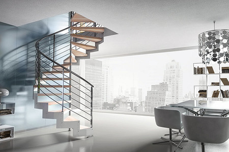 Компактные лестницы для небольших домов