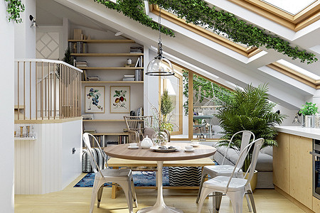 Квартира с мансардой в духе скандинавской эстетики