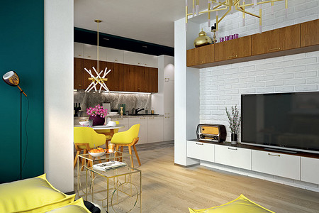 Каждому поколению по комнате: проект квартиры для семьи из четырех человек