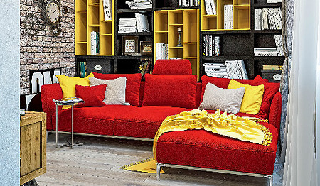 Все оттенки красного в интерьере квартиры