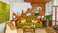 Оазис в гостиной: интерьер комнаты в экостиле 