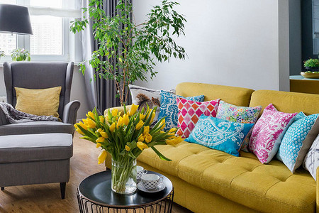 Современный дизайн с элементами скандинавского стиля и поп-арта