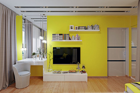 Секрет правильного зонирования: интерьер однокомнатной квартиры