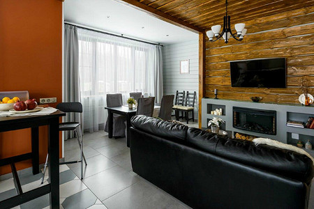 Одноэтажный дом, построенный по типовому проекту