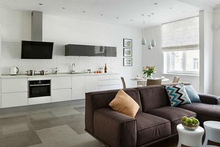 Лёгкий современный интерьер для молодой семьи