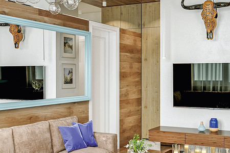 Дизайн-проект: функциональная двушка с гардеробной для молодожёнов