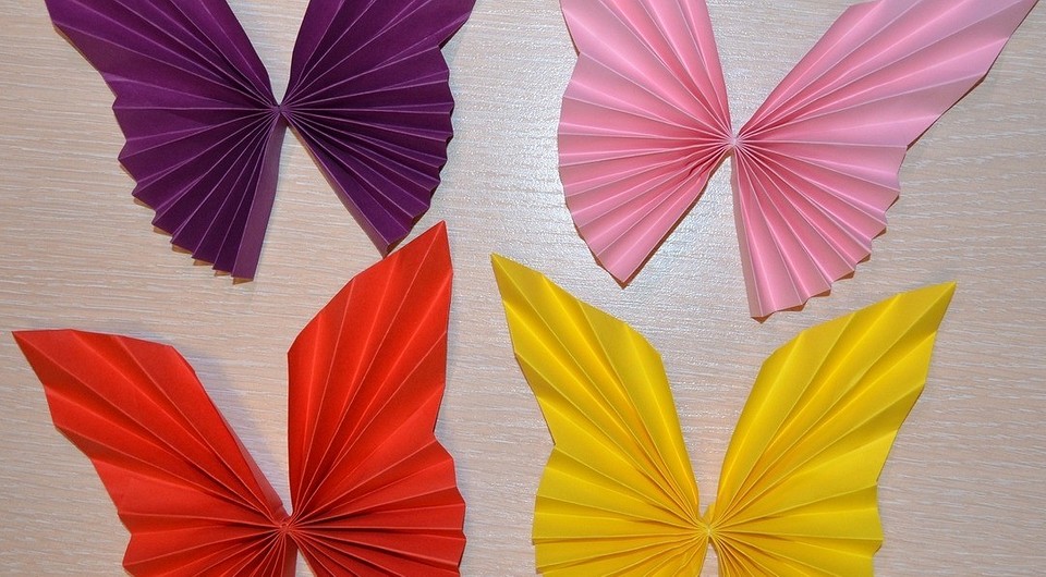 Способы изготовления бабочки из бумаги своими руками