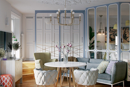 Дизайн-проект: светлая и уютная двушка для семьи