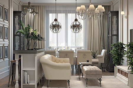 Двушка, ставшая трёшкой: продуманный интерьер в классическом стиле