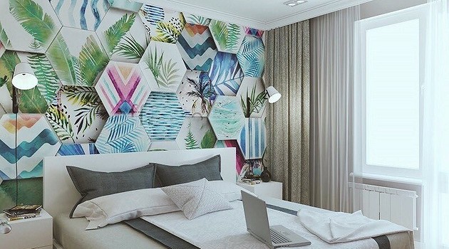 Дизайн стен в спальне: 15 необычных идей и 69 ярких примеров