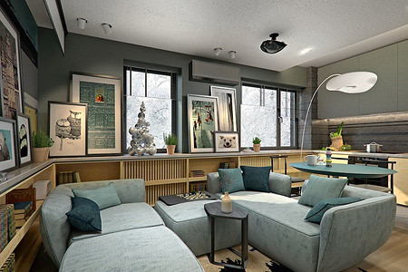 Квартира, оформленная в духе художественной галереи