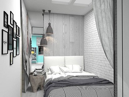 Как оформить дизайн спальни 8 кв м