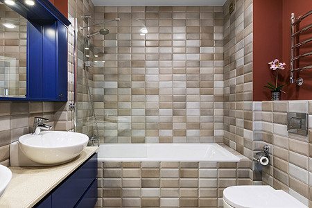 Ванная комната с эффектом жемчуга