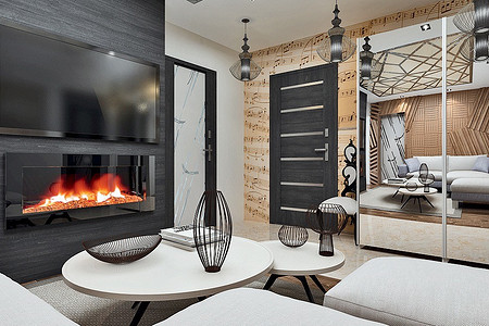 Дизайн небольшой двушки для семьи: как обустроить полноценную детскую в гостиной